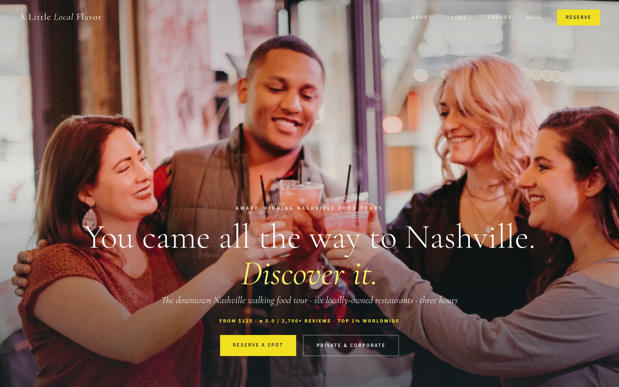 A Little Local Flavor website