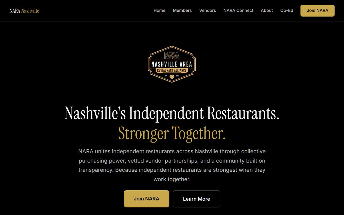 NARA Nashville website
